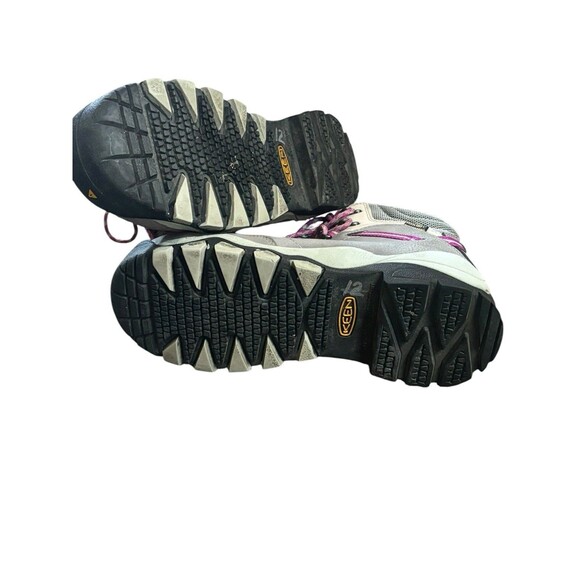 Keen Women’s Purple Gray Utility Aluminum Toe Waterproof Work Boots Shoes Sz 8.5 - Picture 10 of 10